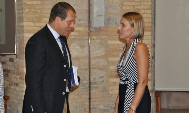 José A. Mesa (Asociación de Constructores) e Inmaculada Herrador (Fundación 