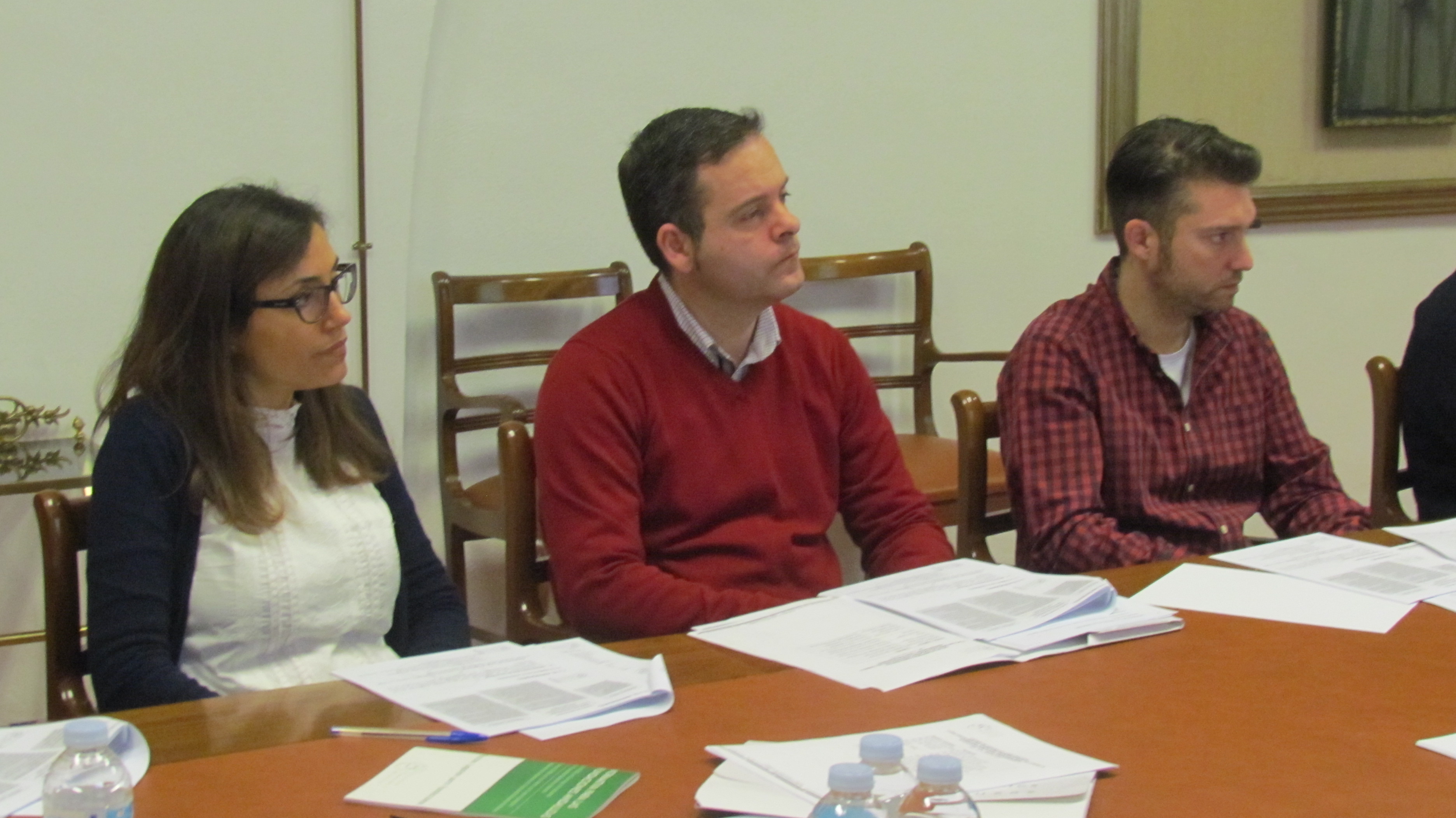 Ana Paniego, José Ramón Jiménez y Diego Vidal (Fundación Caja Rural de Jaén)
