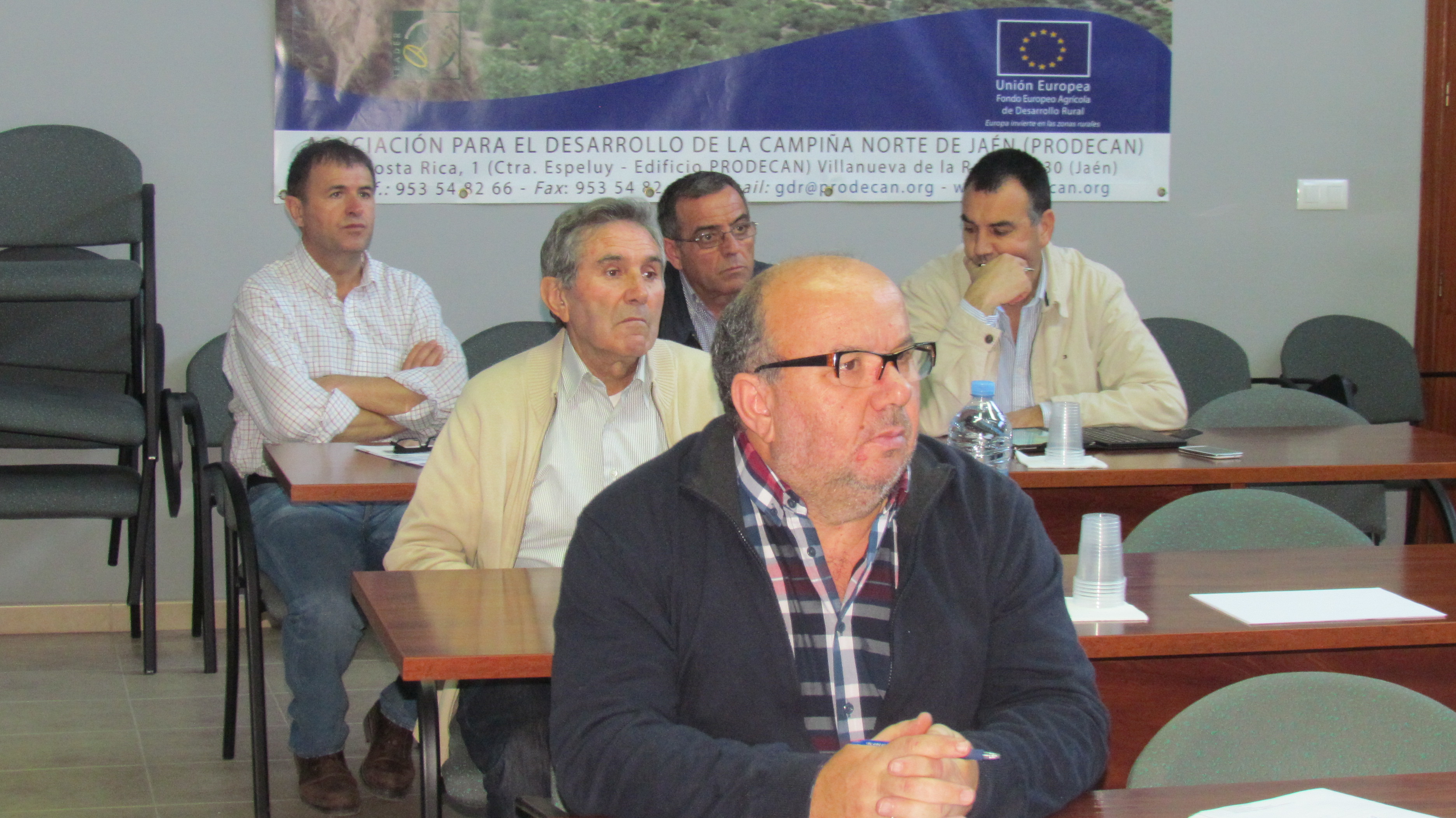 Francisco Guzmán (gerente de PRODECAN) y otros miembros del Consejo Territorial