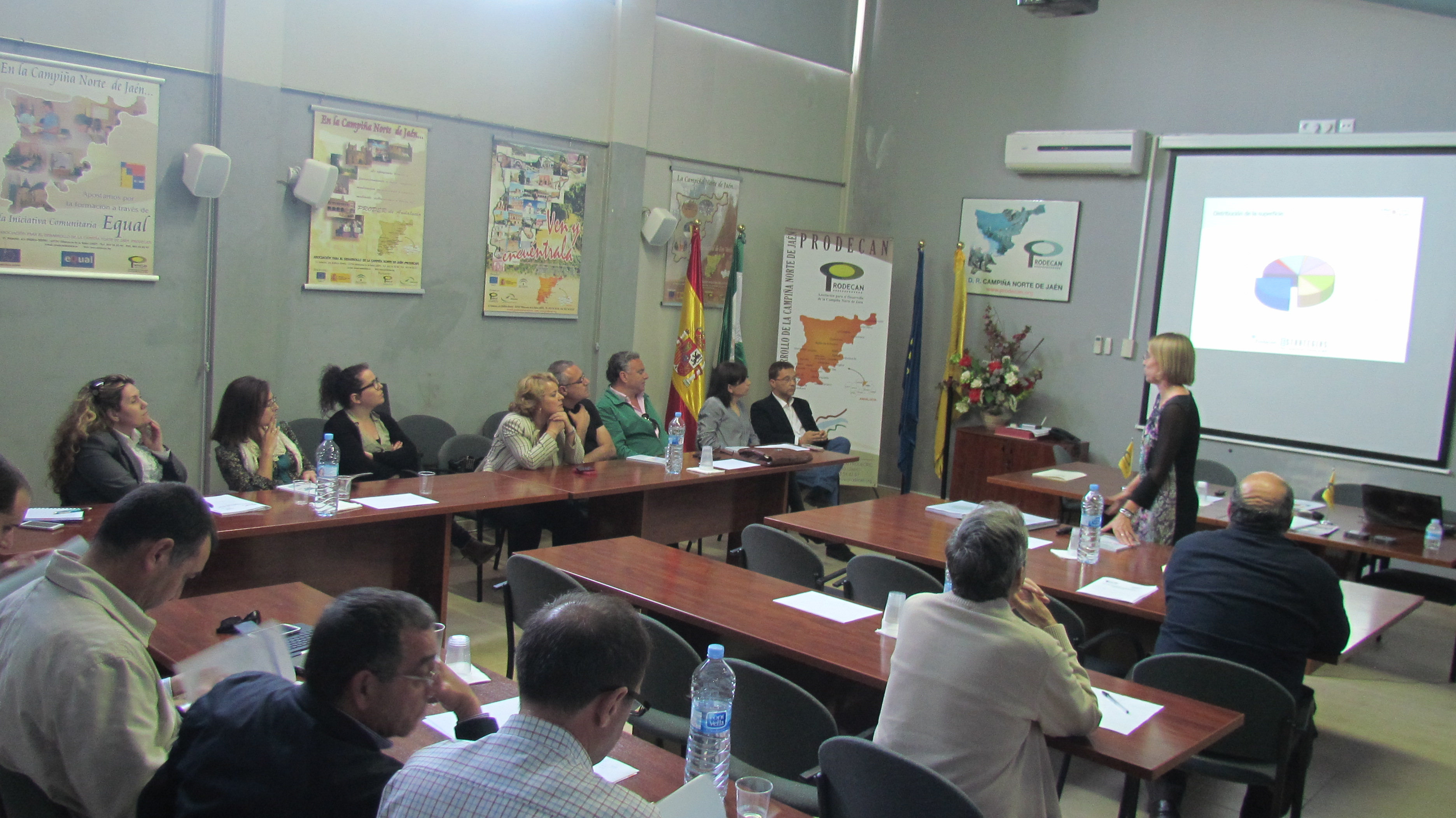 Intervención de Inmaculada Herrador para explicar el estudio sobre Indicadores de Desarrollo Comarcales