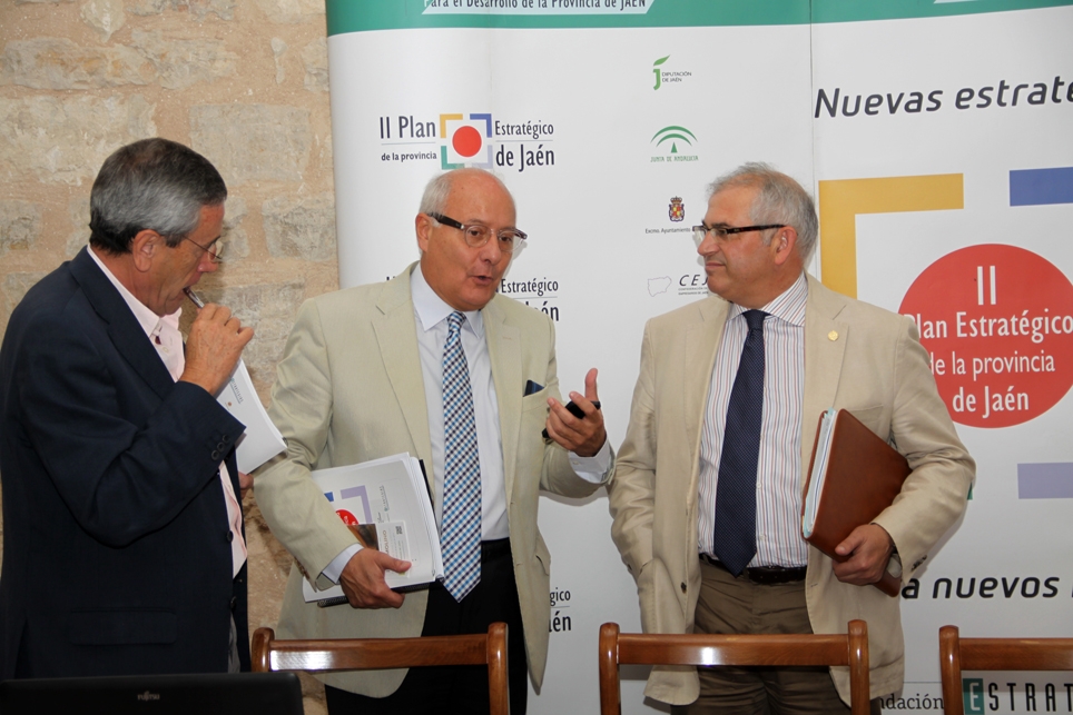 Antonio Martín Mesa, Juan Manuel de Faramiñán Gilbert y Manuel Parras Rosa