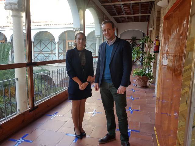 Con el responsable de la empresa Tic4you en Jaén