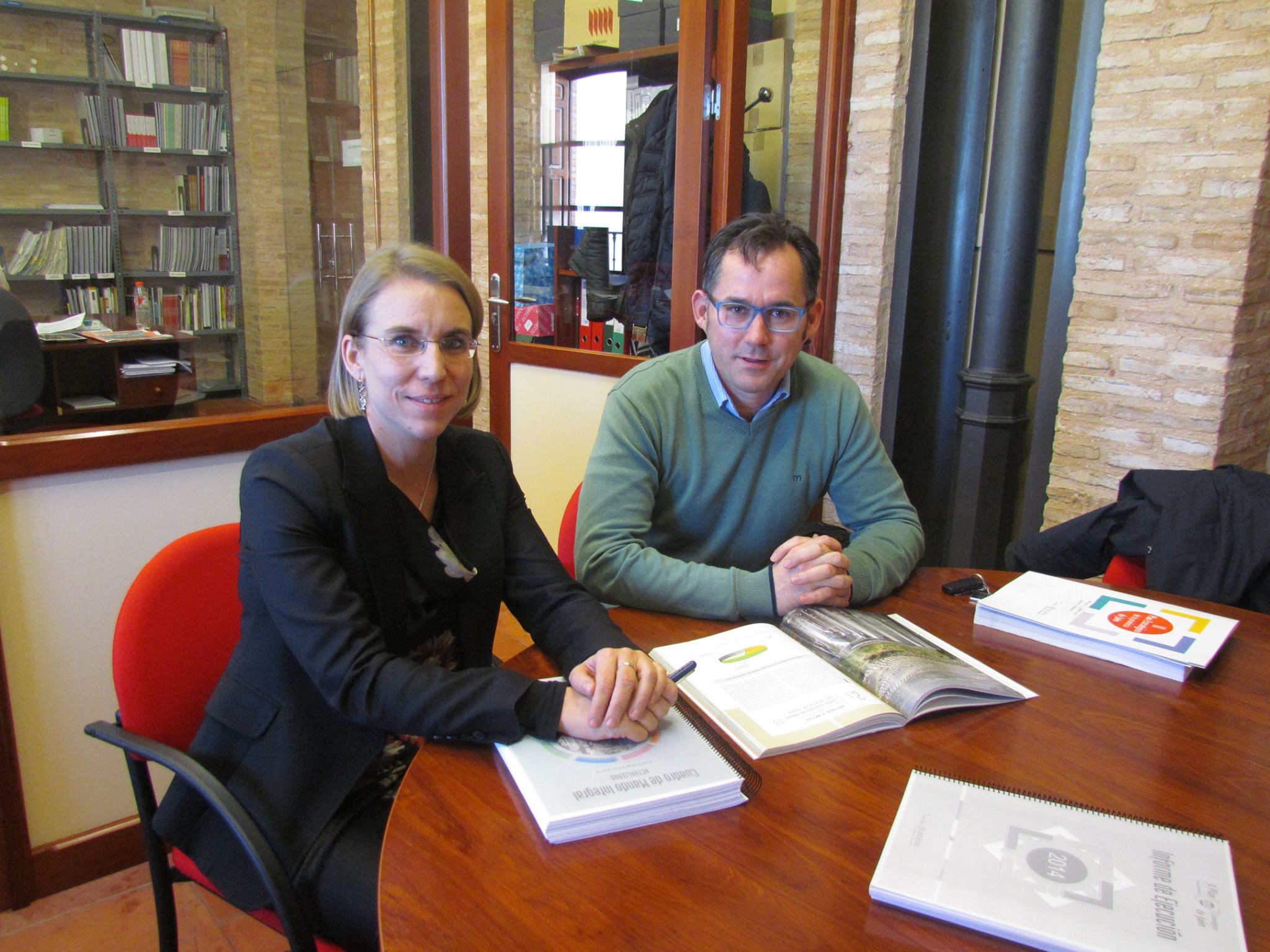 Con el delegado del Colegio de Ingenieros Agrónomos de Andalucía en Jaén