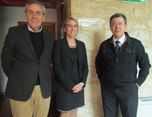 Con el alcalde del Ayuntamiento de Linares