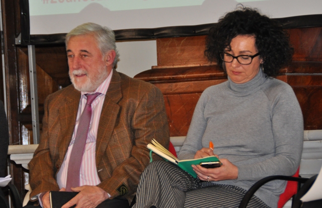 J. María Polonio (Andaltec) y Vito Jiménez (La Mundial_Lab) durante el tercer coloquio