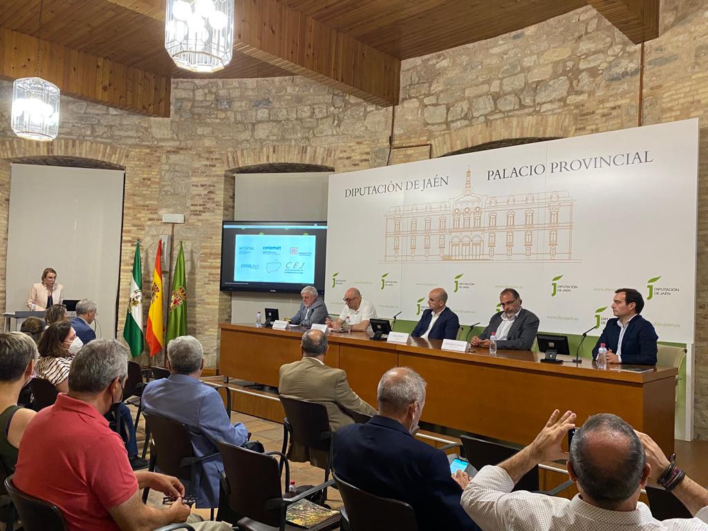 Participación moderando la mesa redonda “Capacidades y especialización productiva de la industria en la provincia de Jaén”, en la presentación del proyecto “Jaén por Industria”, plataforma creada por la Diputación Provincial de Jaén (29/06/2022)
